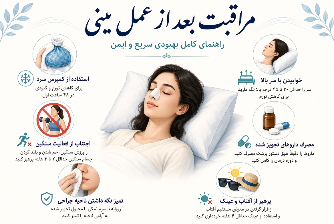 مراقبت بعد از عمل بینی